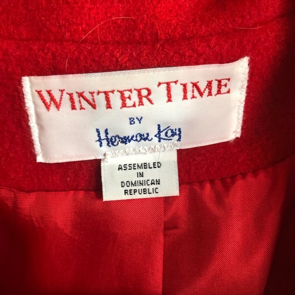 Vintage Herman Kay Winter Time 100% Wool Pea Coat - Picture 9 of 12